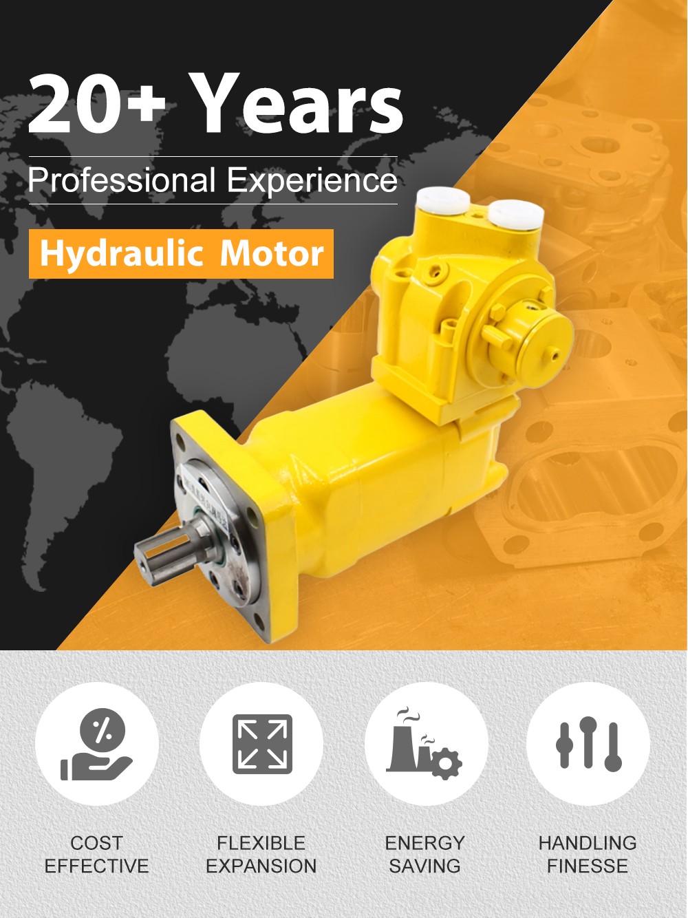 BM5_Fishing Boat Steering Valve Motor 130 cc/r 75 Lpm Hydraulic Motor detailed image